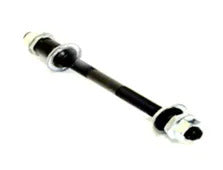 AXLE - Rear, 3/8" x 26T x 180mm, Cr-Mo, With Cone & Nut