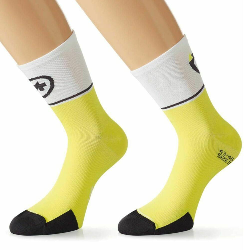 Assos Exploit Evo7 Socks - Volt Yellow - Size II (43-46)