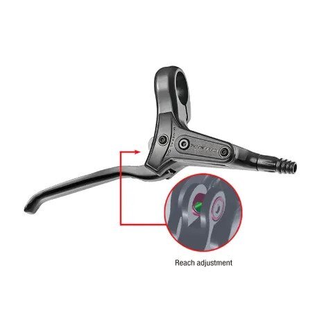 Brake lever HDM285/286 LEFT HAND,alloy for hydraulic disc brake 2 finger blade reach 81-85mm