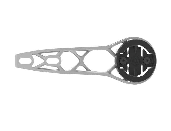 Syncros 3D iC Inspir3d SL Front Computer Mount - Large - Raw Alloy (For New Syncros Integrated Cockpit w Computer Flat Mount)