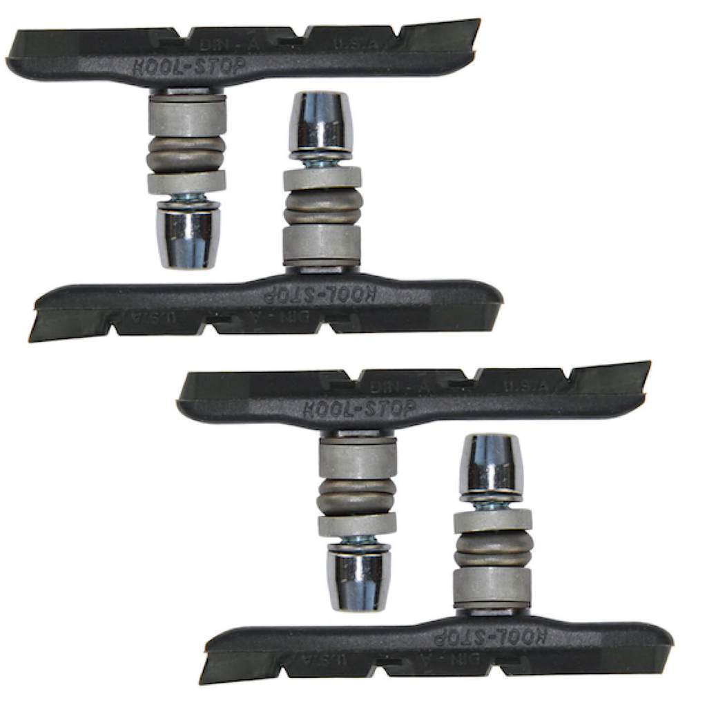 Kool Stop Brake Pads Black T-Line Threaded KSE2TB