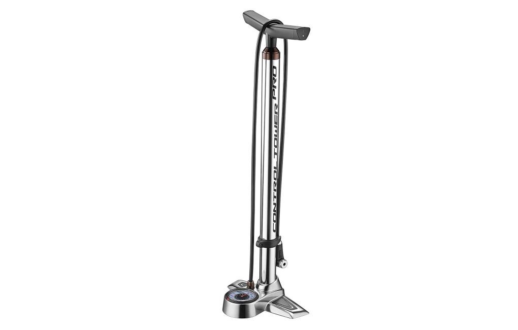 Giant Control Tower Pro Silver Aluminium Barrel-in-Barrel Floor Pump