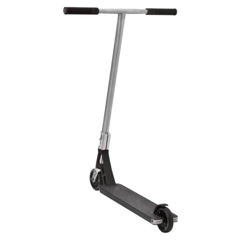 Triad Blackmail Scooter 2019 - Matte Black/Raw - Brushed Titanium Bars