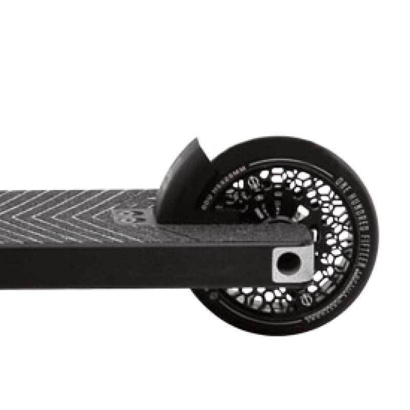 Triad Blackmail Scooter 2019 - Matte Black/Raw - Brushed Titanium Bars