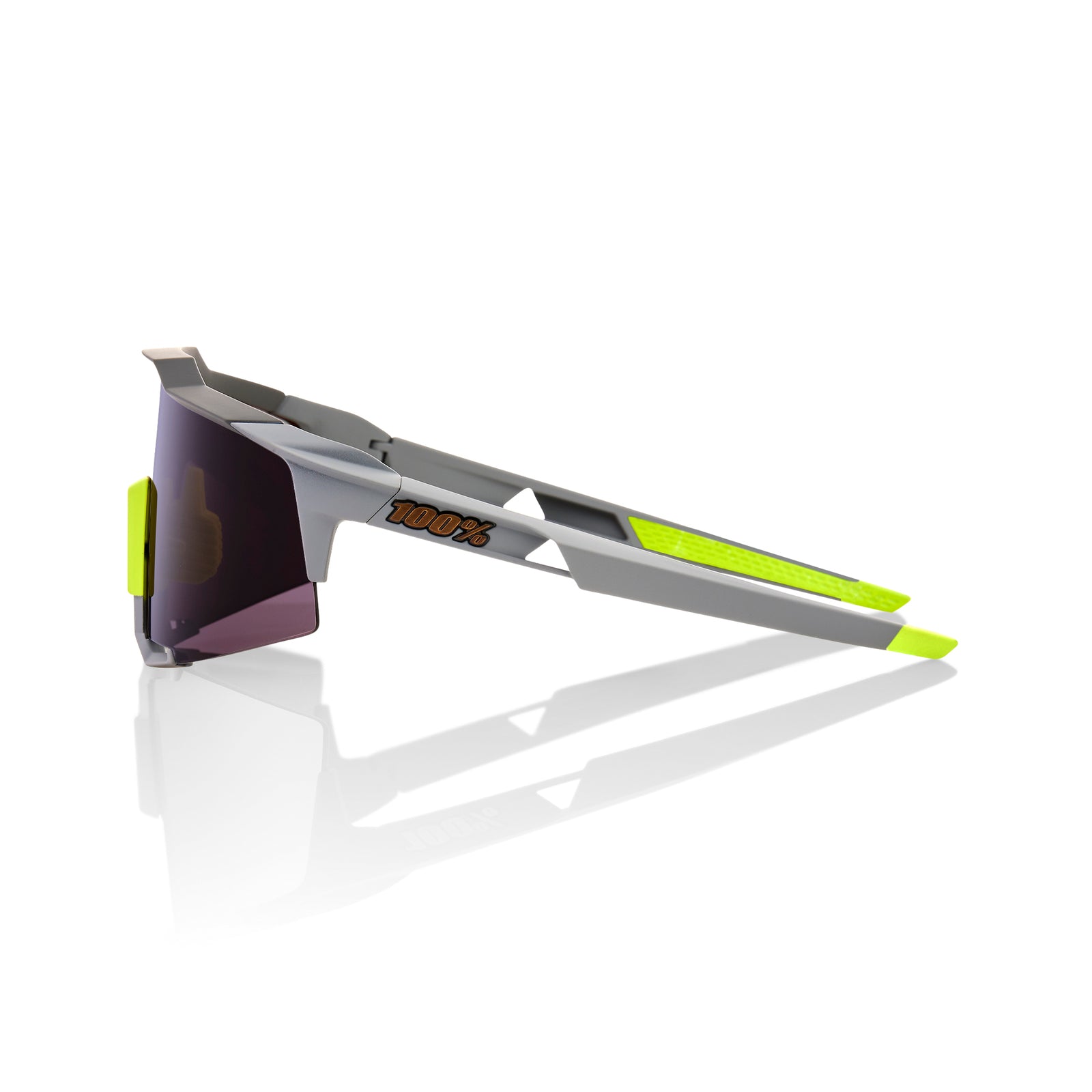 100% Speedcraft Sunglasses Soft Tact Midnight Mauve Purple Lens