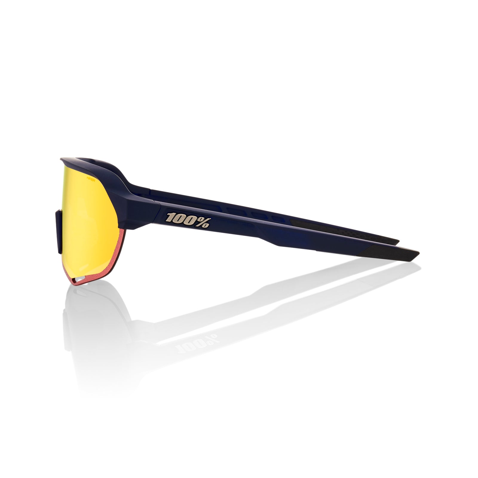 100% S2 Sunglasses Soft Tact Flume HiPER Red Multilayer Mirror Lens