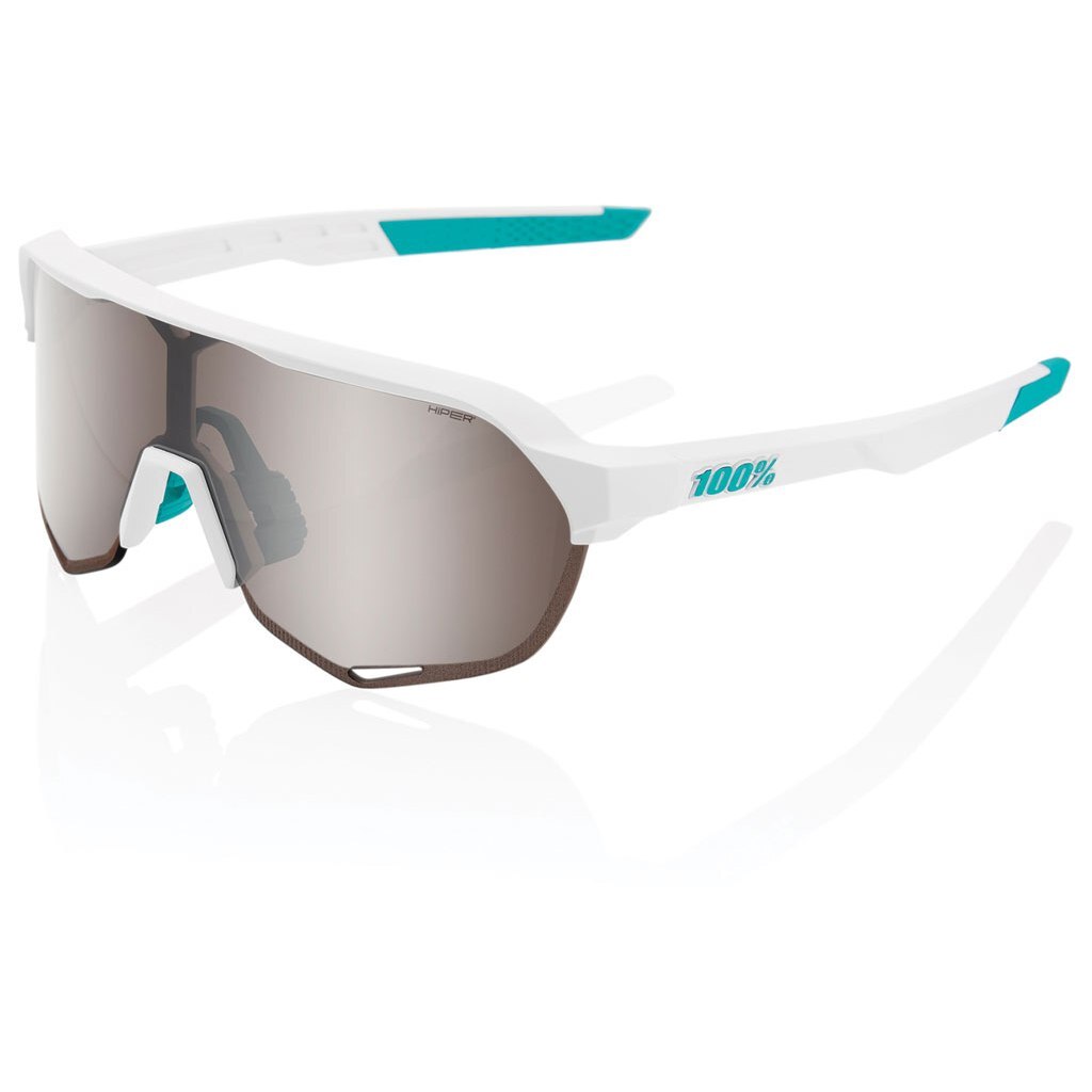 100% S2 Sunglasses SE BORA hansgrohe White Hiper Silver Lens