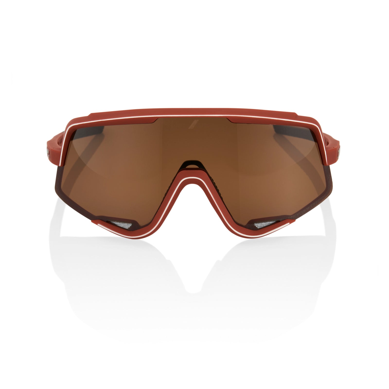 100% Glendale Sunglasses Soft Tact Bordeaux Bronze Lens