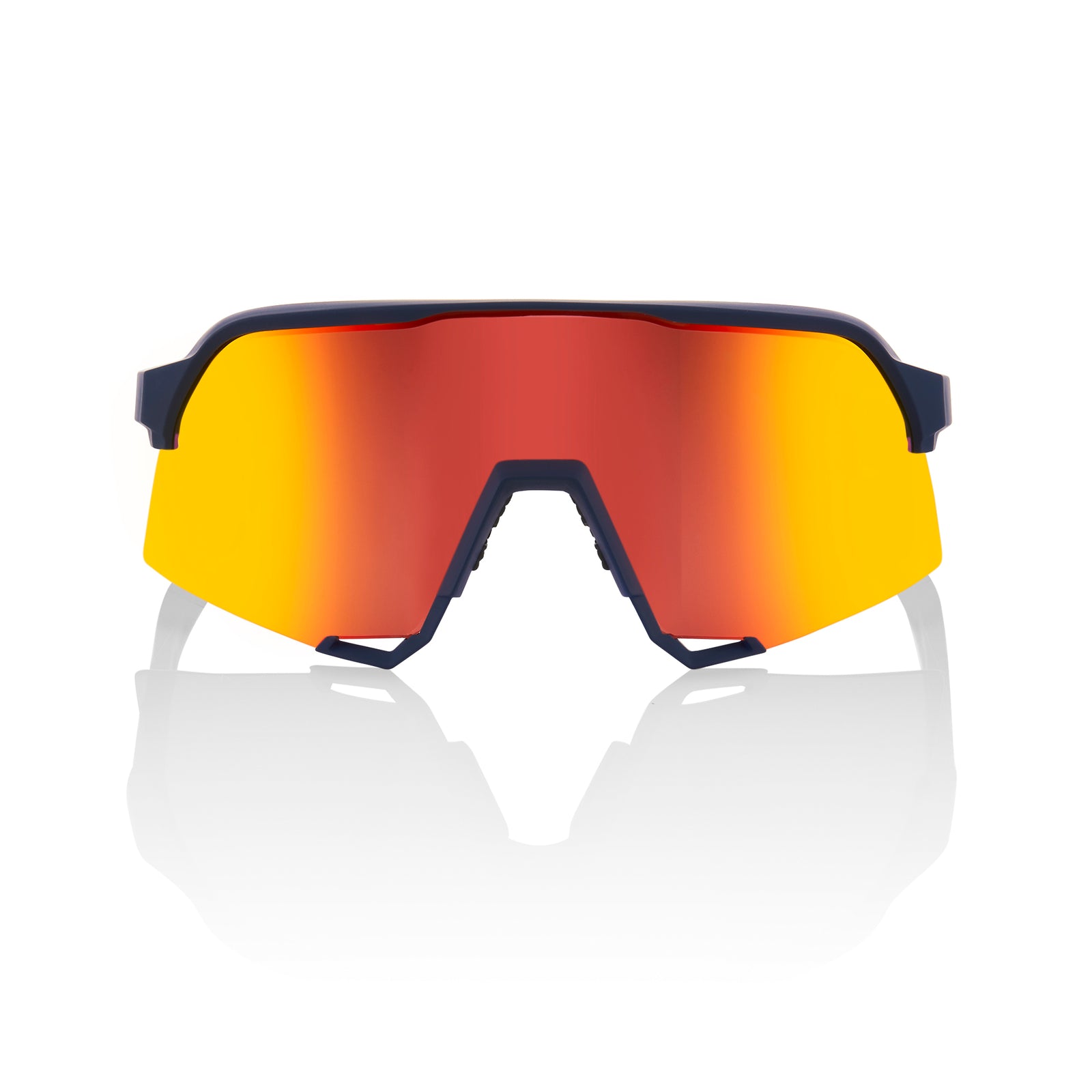 100% S3 Sunglasses Soft Tact Flume HiPER Red Multilayer Mirror Lens