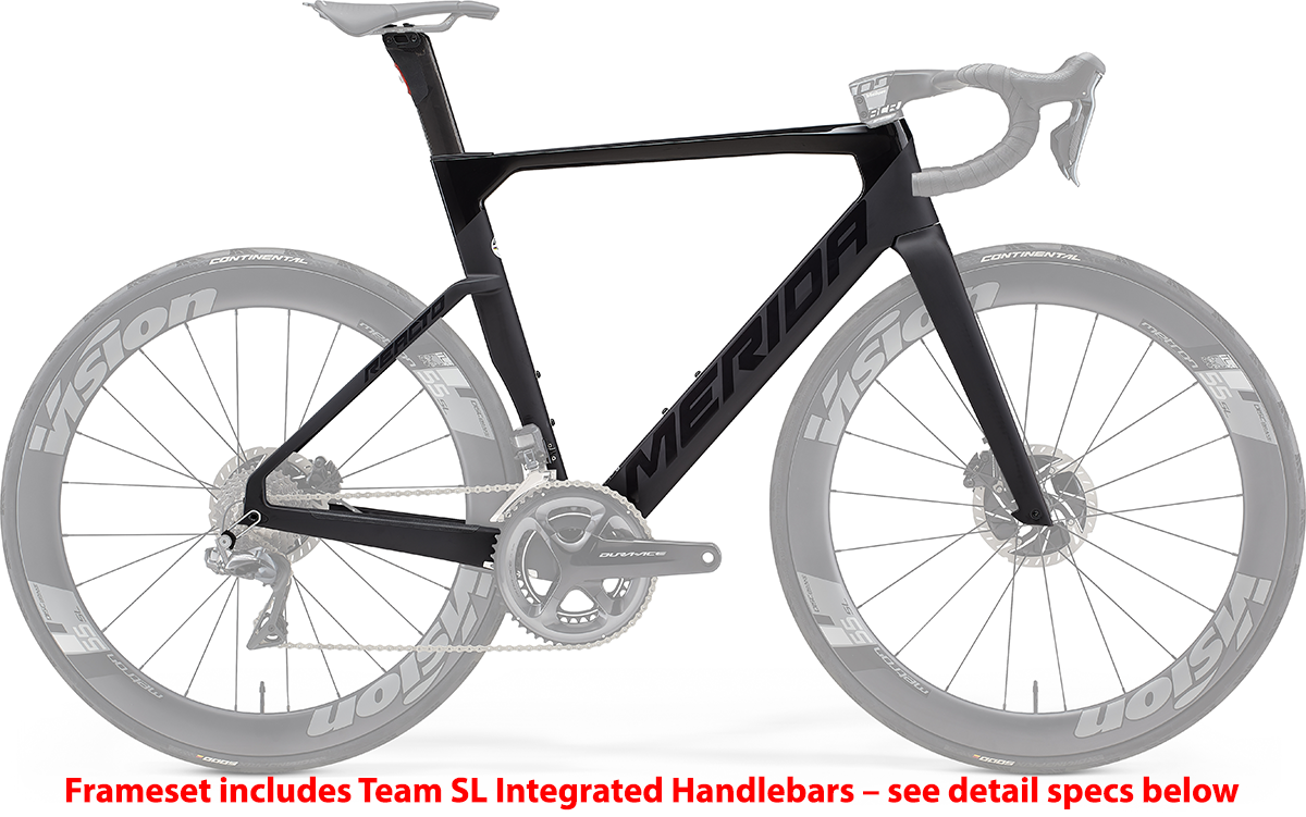 Merida Reacto Team Kit Frame - Glossy Black/Matt Black