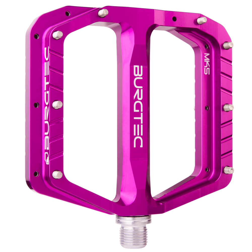 Burgtec Penthouse MK5 Steel Flat Pedals Purple Rain
