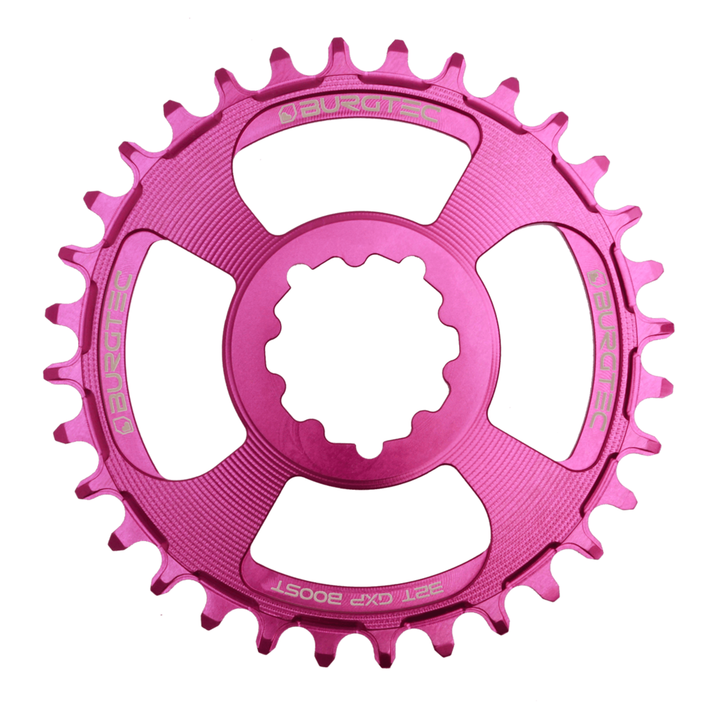 Burgtec Thick-Thin Chainring GXP 3mm Offset Direct Mount 28T Purple Rain