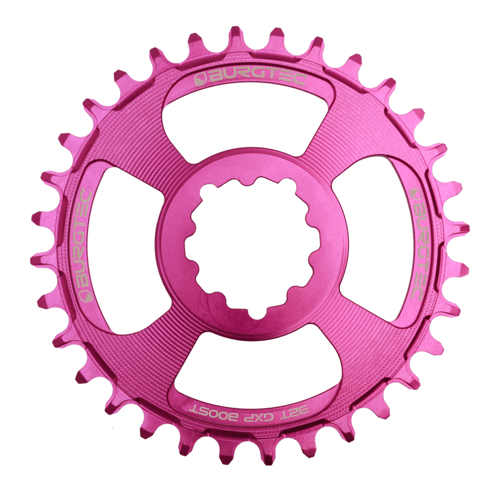 Burgtec Thick-Thin Chainring GXP 3mm Offset Direct Mount 34T Purple Rain