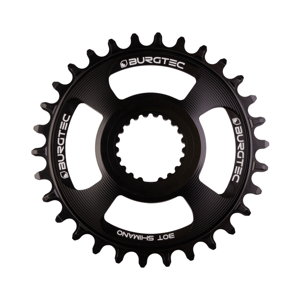 Burgtec Thick-Thin Chainring Shimano Direct 30T Black
