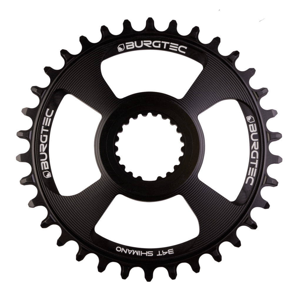 Burgtec Thick-Thin Chainring Shimano Direct 34T Black