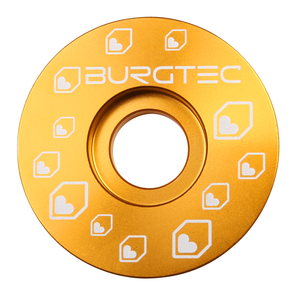 Burgtec Stem Top Cap (Bolt sold separately) Burgtec Bullion Gold