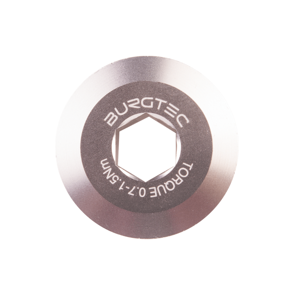 Burgtec Shimano Crank Bolt Rhodium Silver
