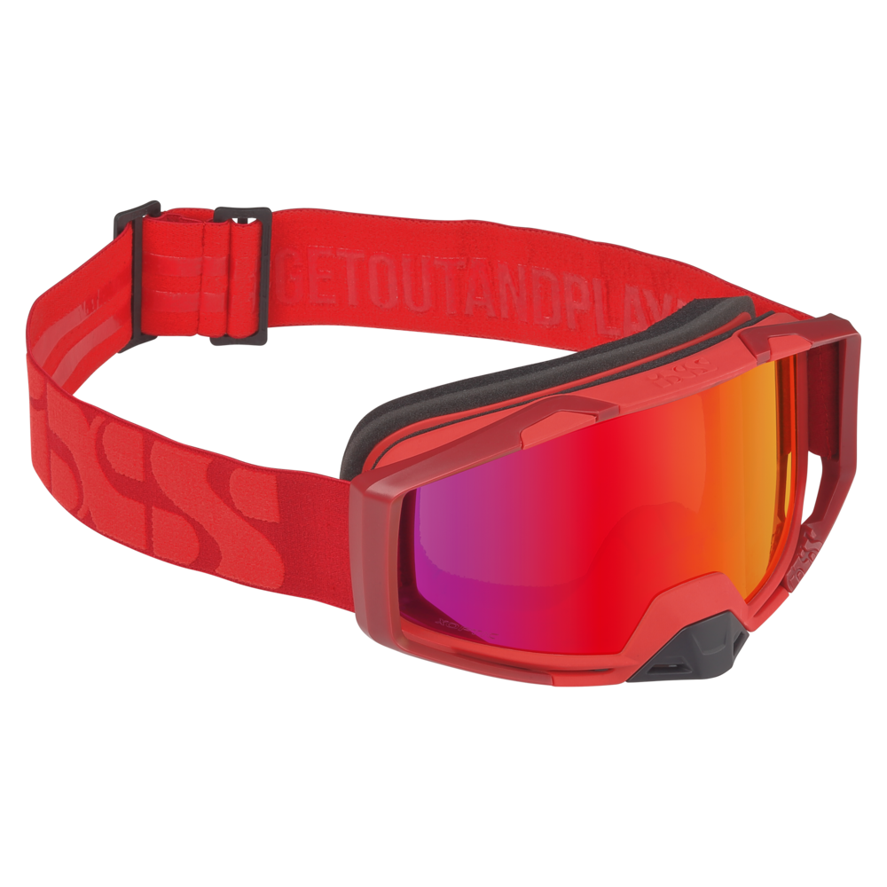 iXS Goggles Trigger Frame:Racing Red Lens:Mirror Crimson