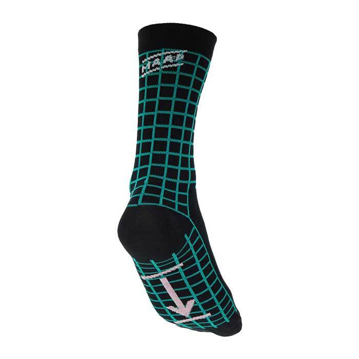 Maap Grid Socks Black/Aqua S/M