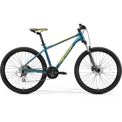 2021 Merida Big Seven 20 Mountain Bike - Extra Small - Teal-Blue/Lime