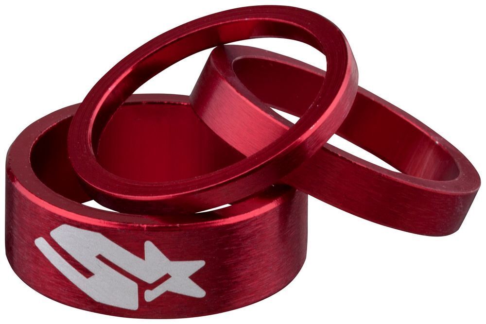 Spank Headset Spacer Kit 3/6/12mm Red