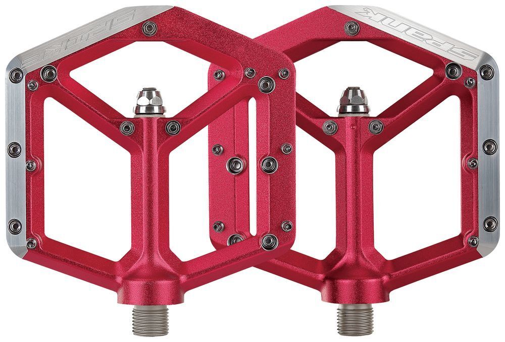 Spank Spike Pedals Red