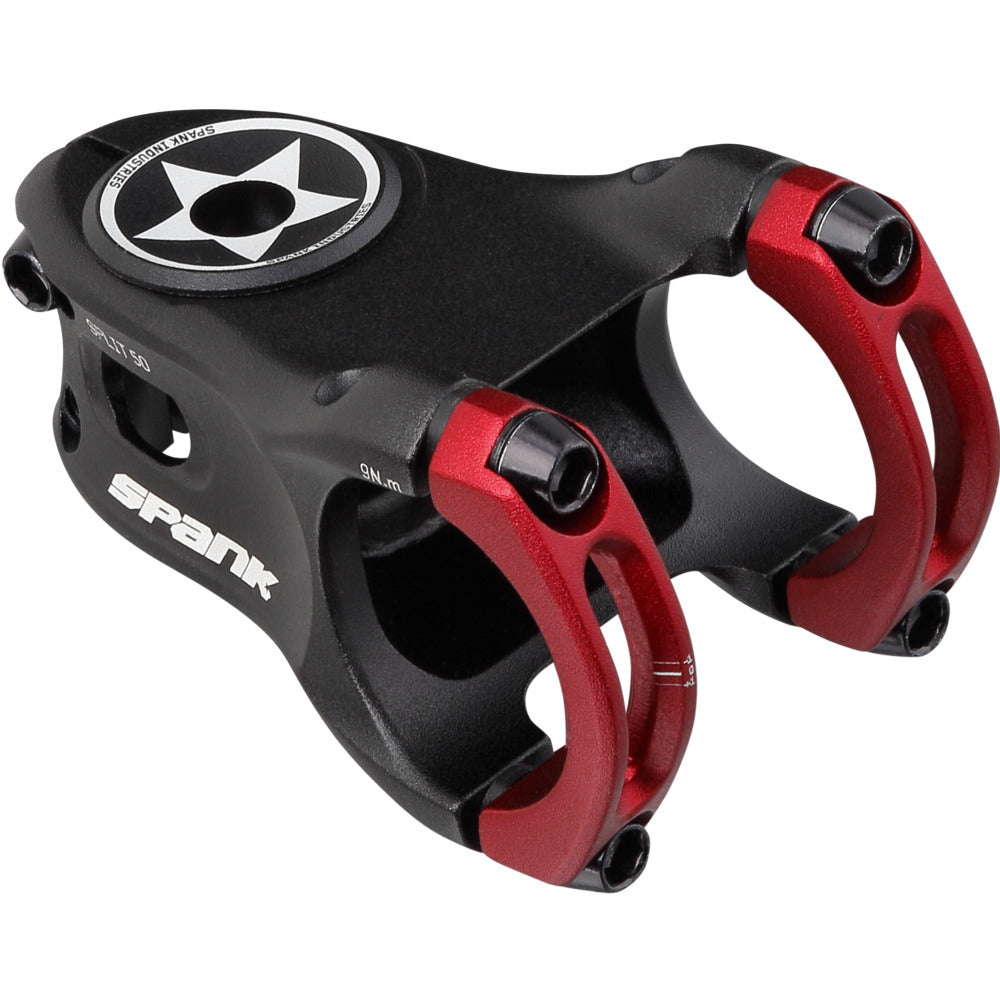 Spank Split 35 Stem Length:50mm Red