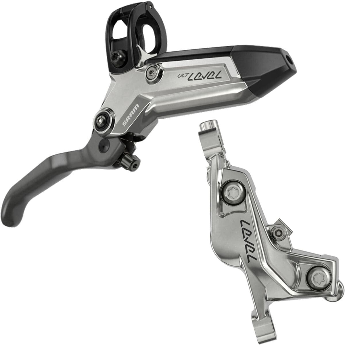 Sram Level Ultimate Stealth 4 Piston Hydraulic MTB Disc Brake Lever and Caliper - Rear