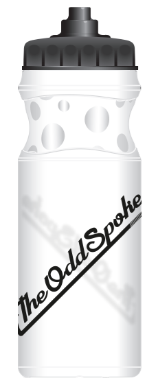 The Odd Spoke Water Bottle 650ml Transparent Bubbles