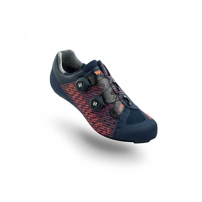 Suplest 2018 Edge 3 Pro Carbon Road Shoe - Navy/Coral 01.048 [Colour: Navy/Coral] [Size: 42.5]