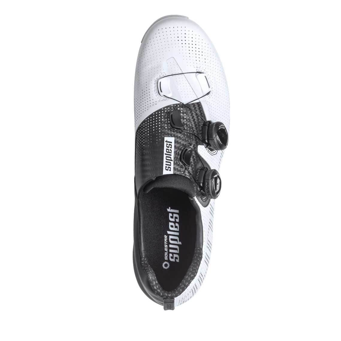 Suplest Edge+ Pro Road Carbon Cycling Shoes - White