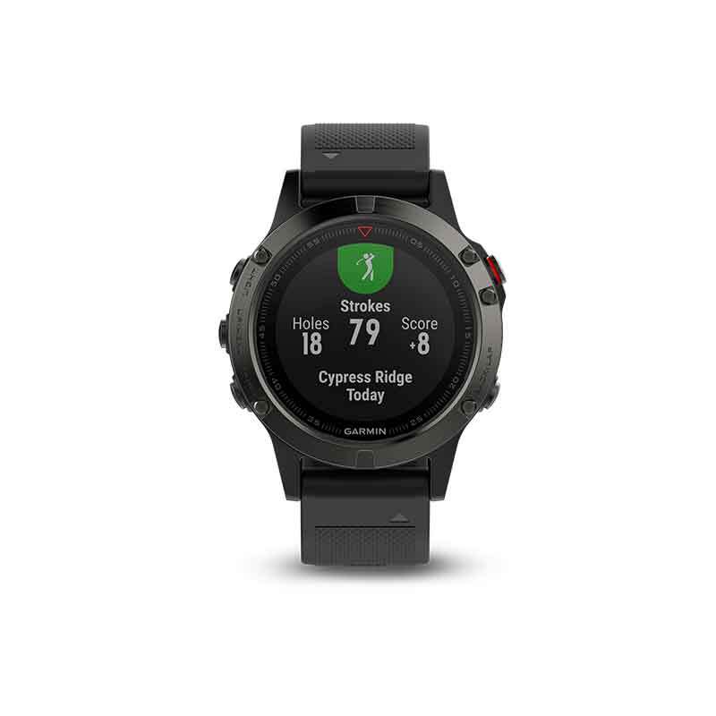 Garmin Slate Gray f�®?nix?? 5 with Black Band (Watch Only)