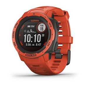 Garmin Instinct Solar GPS Watch [Colour: Flame Red]