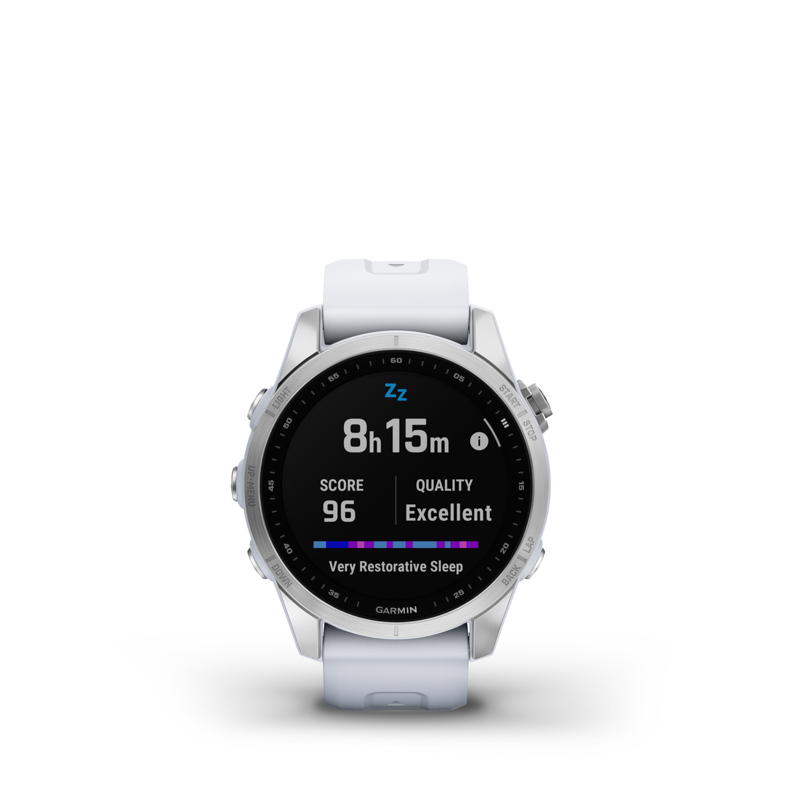 Garmin Fenix 7S Multisport GPS Watch [Colour: Silver/Whitestone Band]