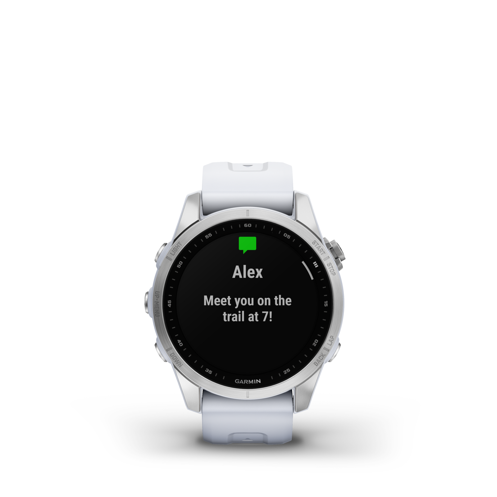 Garmin Fenix 7S Multisport GPS Watch [Colour: Silver/Whitestone Band]