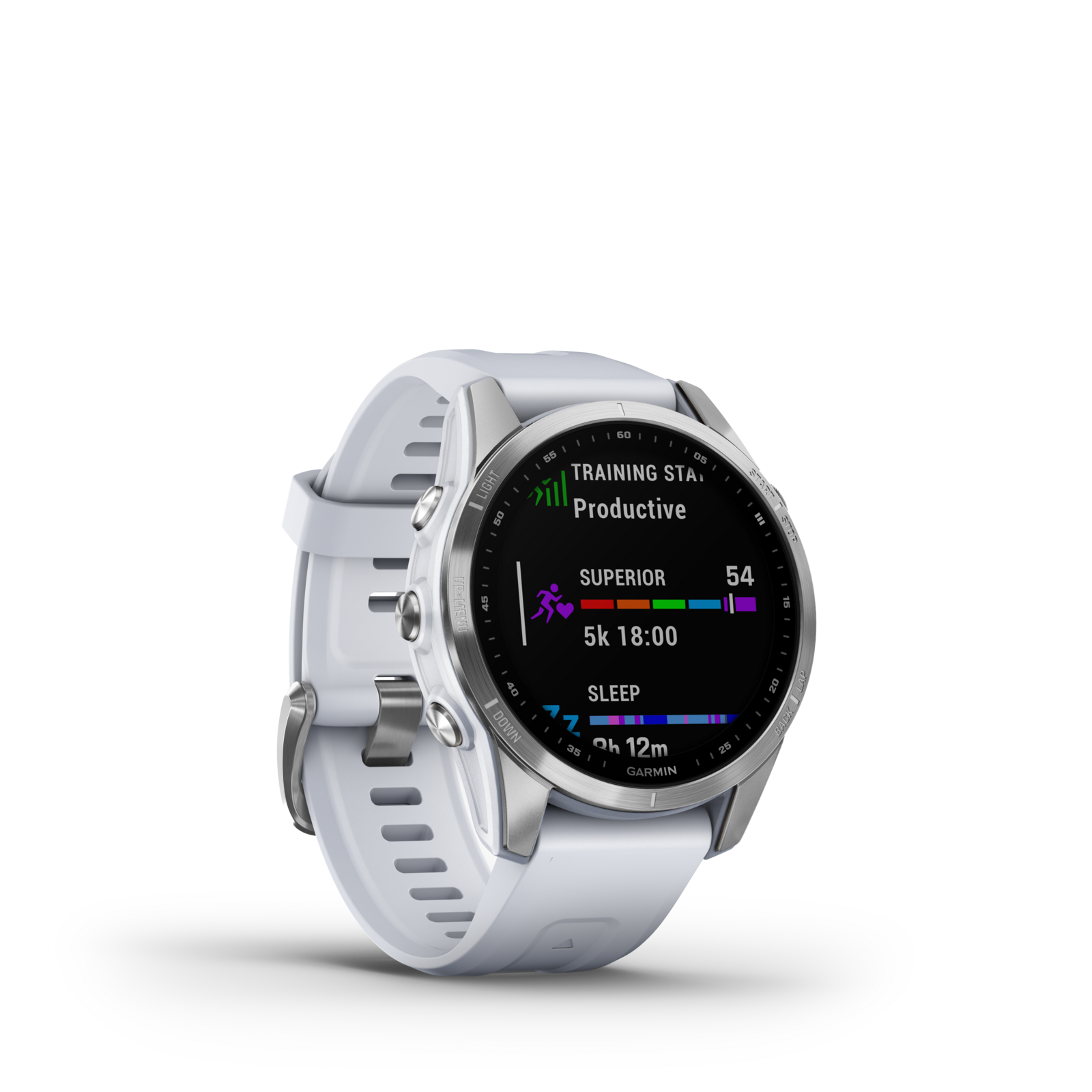 Garmin Fenix 7S Multisport GPS Watch [Colour: Silver/Whitestone Band]