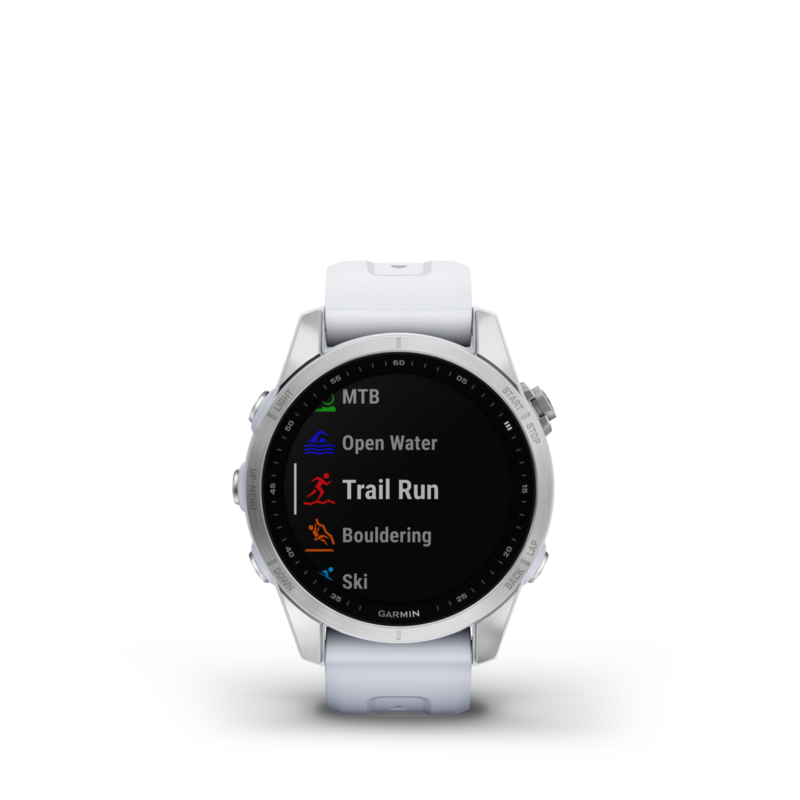 Garmin Fenix 7S Multisport GPS Watch [Colour: Silver/Whitestone Band]