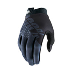 100% ITrack Glove [Colour : Black/Charcoal] [Size : Medium]