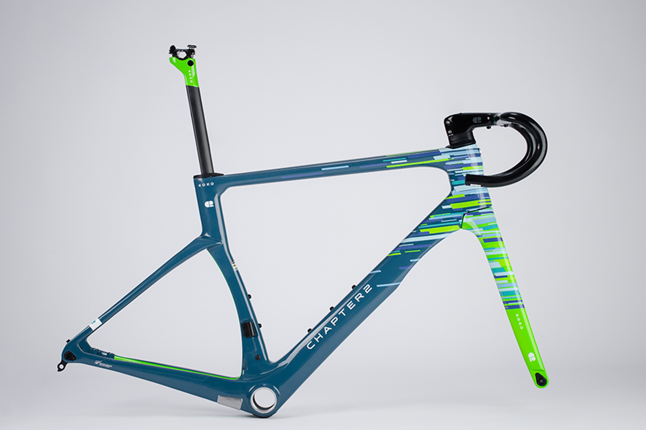 Chapter2 Koko Frameset (Disc Brake) [Size: M] [Colour: Cobalt + Green]