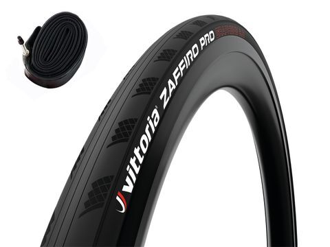 Vittoria Zaffiro Pro V [Colour: Black] [Size: 700 x 28mm] Tyre w Inner Tube (Presta 48m)