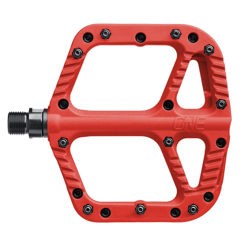 OneUp Composite Flat MTB Pedals [Colour: Red]