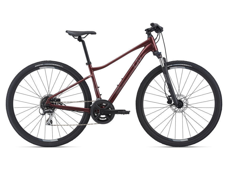 2021 Liv Rove 3 DD - Women's Hybrid Bike [Size: Small] [Colour: Red Wine]