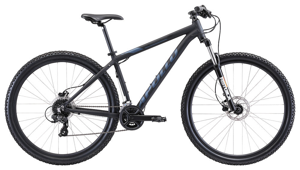 Apollo Xpert 20 Hardtail Mountain Bike [Size: XL] [Colour: Matte Black/Slate]