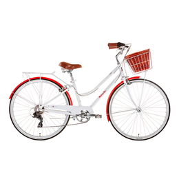 2021 Malvern Star Women's Wisp A1 Cruiser Bike [Colour: White/Red] [Size: Medium]