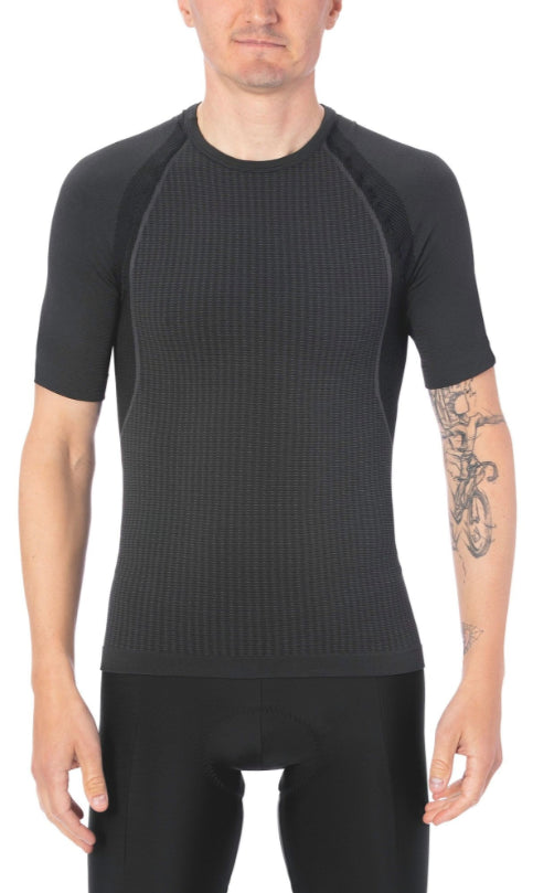 Giro Chrono Short Sleeve Men's Base Layer [Colour: Charcoal] [Size: XS/S]