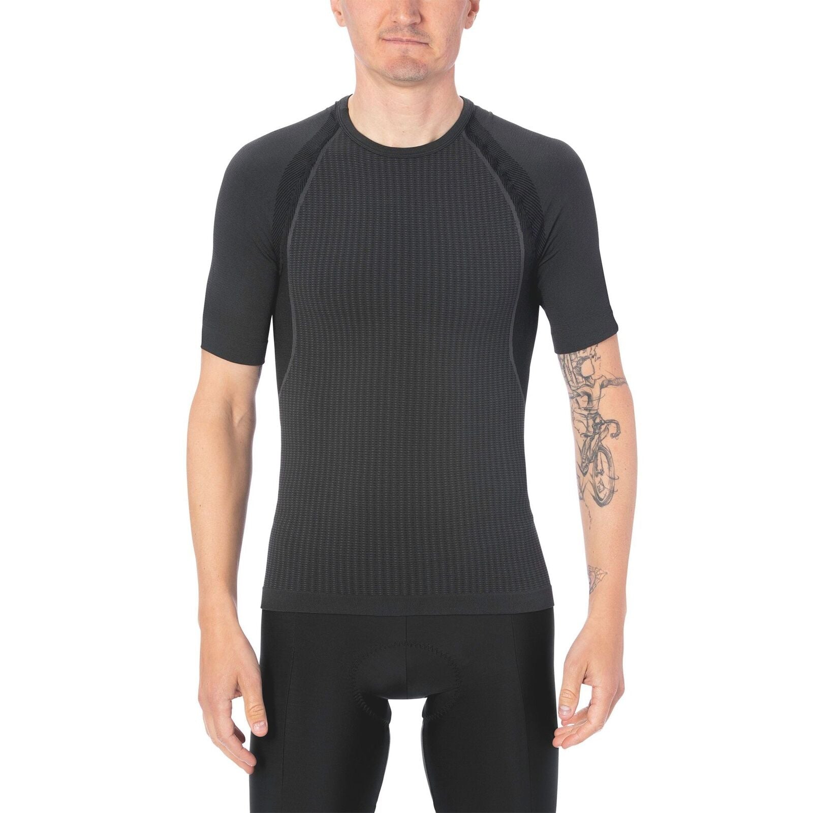 Giro Chrono Short Sleeve Men's Base Layer [Colour: Charcoal] [Size: XL/XXL]