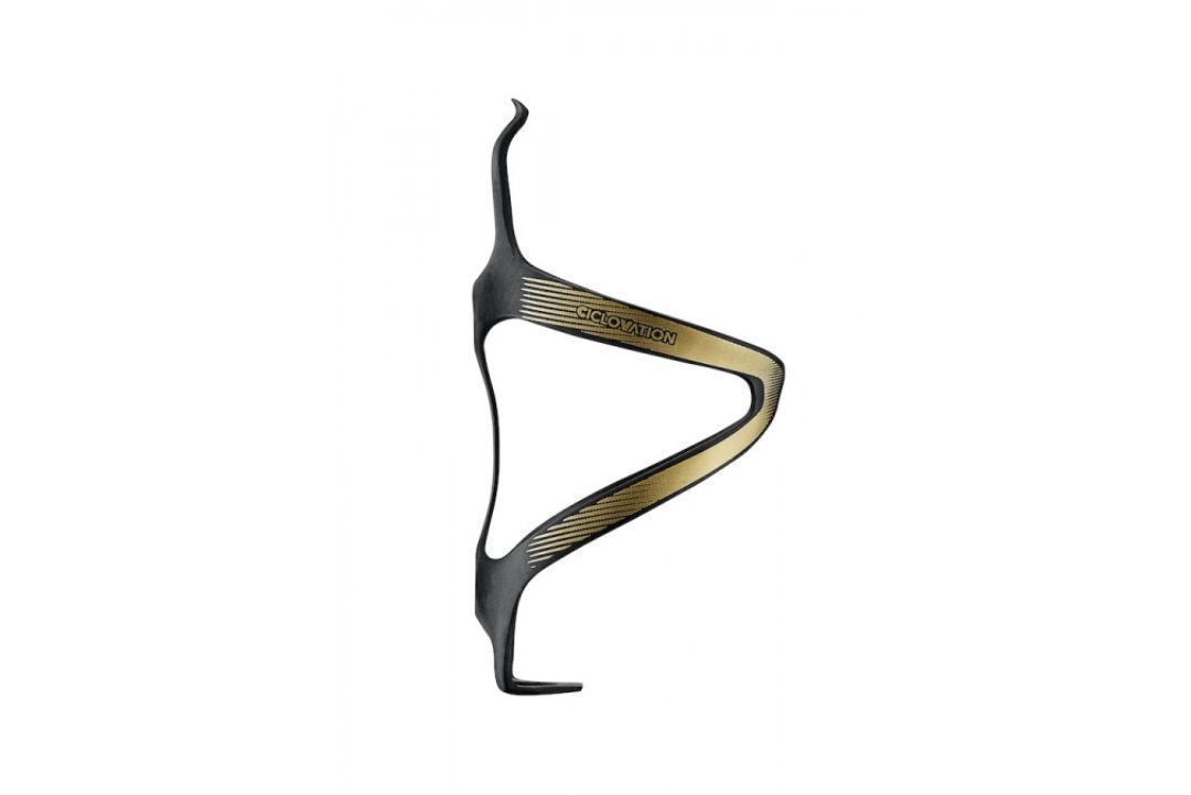 Ciclovation Premium Carbon Single Bottle Cage [Colour: Flash Gold]