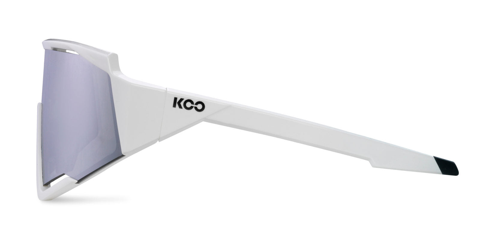 KOO Spectro Sunglasses - White Silver - Silver Mirror Lense [Size: Large]