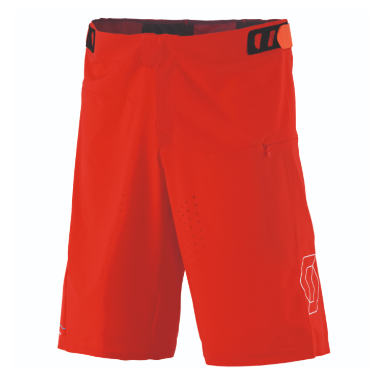 Scott MTB Shorts Trail Tech 10 LS [Colour: Red/Tangerine Orange] [Size: L]