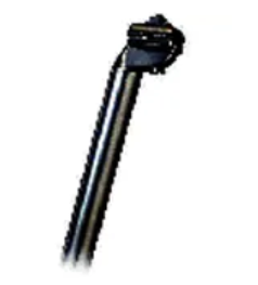 Bikelane Alloy Seat Post w Micro Adjustment [Size: 27.2mm x 400mm] [Colour: Black]
